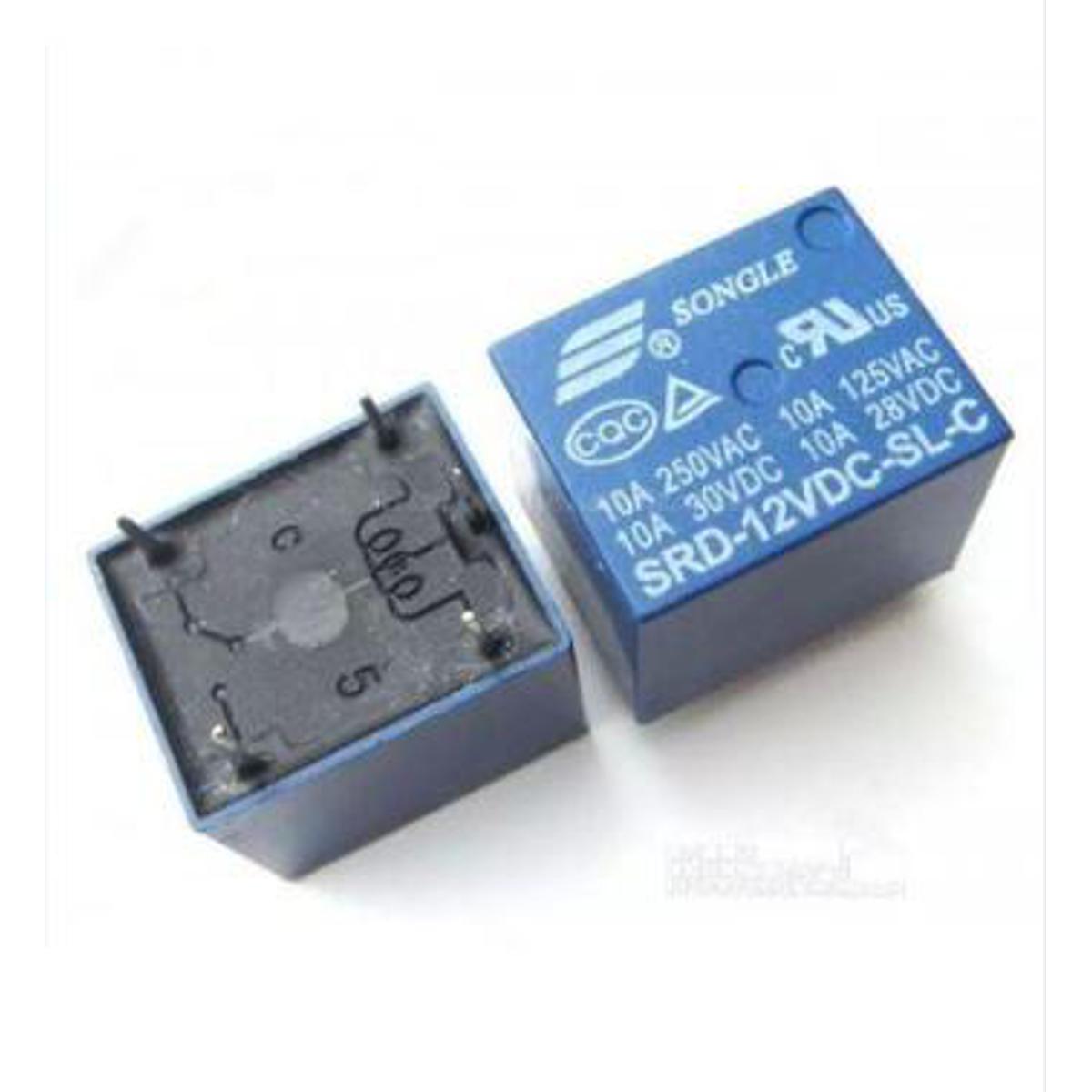 Picture of 2Pcs Mini 12V DC Power Relay SRD-12VDC