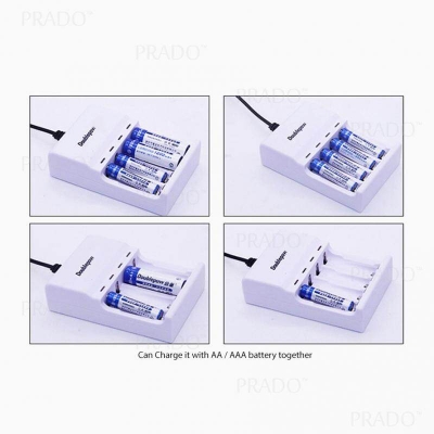 Picture of DoublePow Battery Charger: Charge AA, AAA, and 9V Batteries - Versatile Solution for Your Rechargeable Battery Needs Picture of DoublePow Battery Charger: Charge AA, AAA, and 9V Batteries - Versatile Solution for Your Rechargeable Battery Needs