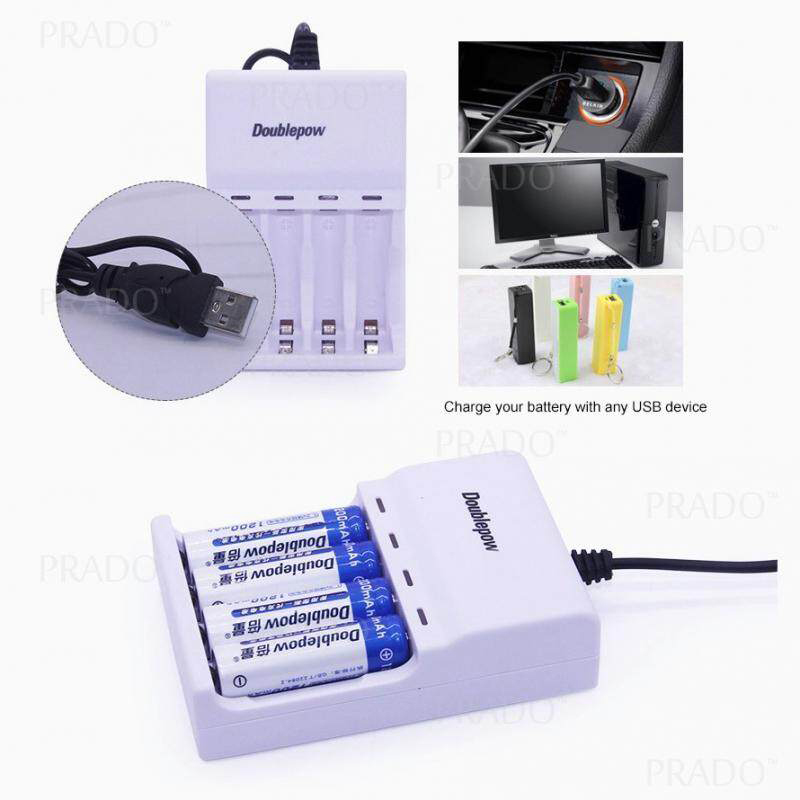 Picture of DoublePow Battery Charger: Charge AA, AAA, and 9V Batteries - Versatile Solution for Your Rechargeable Battery Needs Picture of DoublePow Battery Charger: Charge AA, AAA, and 9V Batteries - Versatile Solution for Your Rechargeable Battery Needs