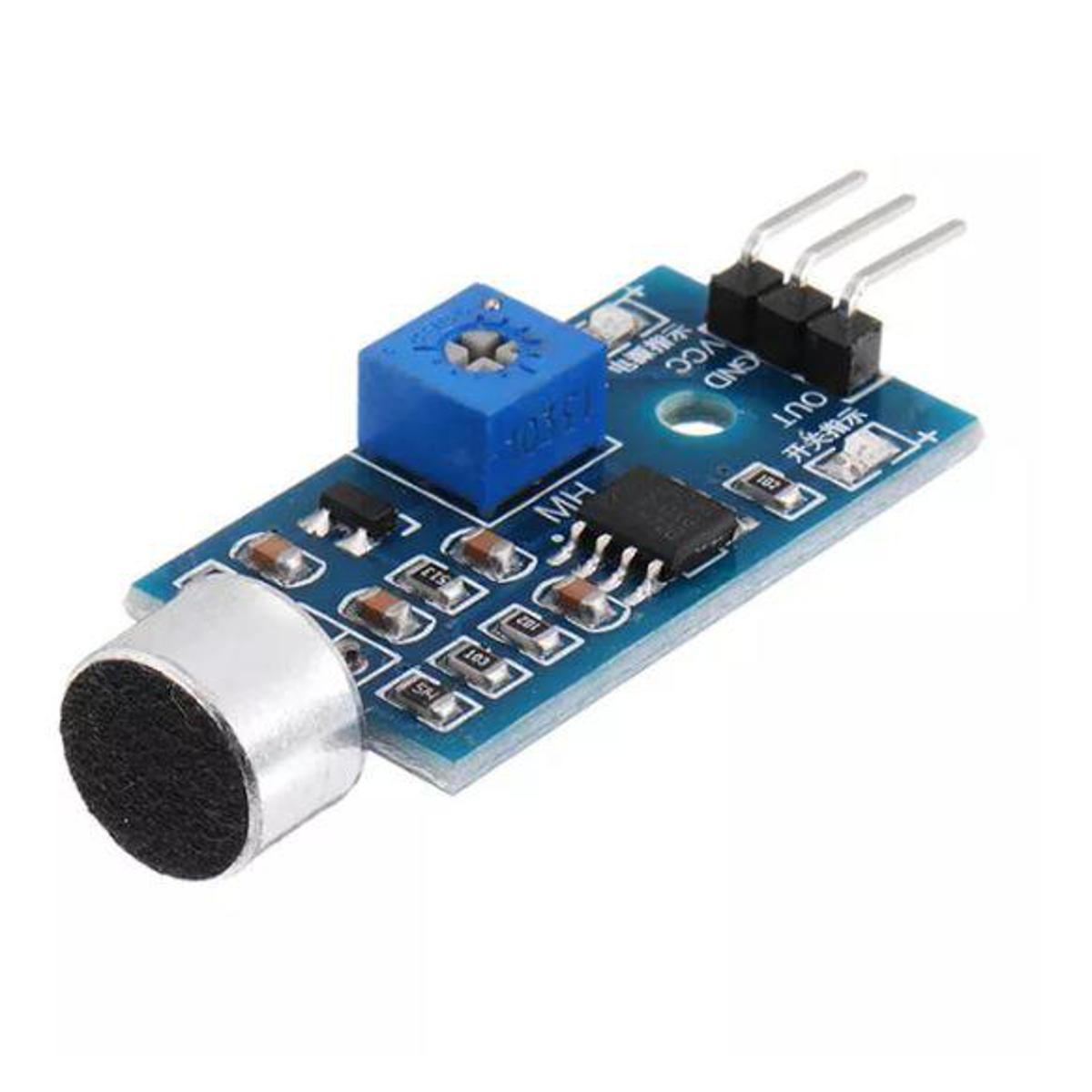 Picture of Sound Detection Sensor Module, Microphone Sound Sensor Module, Voice Sensor High Sensitivity Sound Detection Module Picture of Sound Detection Sensor Module, Microphone Sound Sensor Module, Voice Sensor High Sensitivity Sound Detection Module