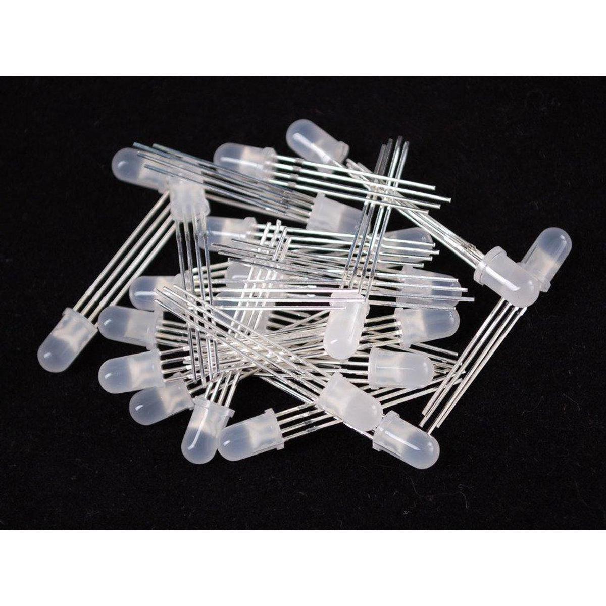 Picture of Diffused RGB (tri-color) LED- (10 Pcs Pack) Picture of Diffused RGB (tri-color) LED- (10 Pcs Pack)