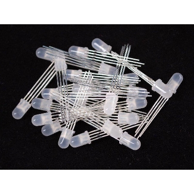 Picture of Diffused RGB (tri-color) LED- (10 Pcs Pack) Picture of Diffused RGB (tri-color) LED- (10 Pcs Pack)
