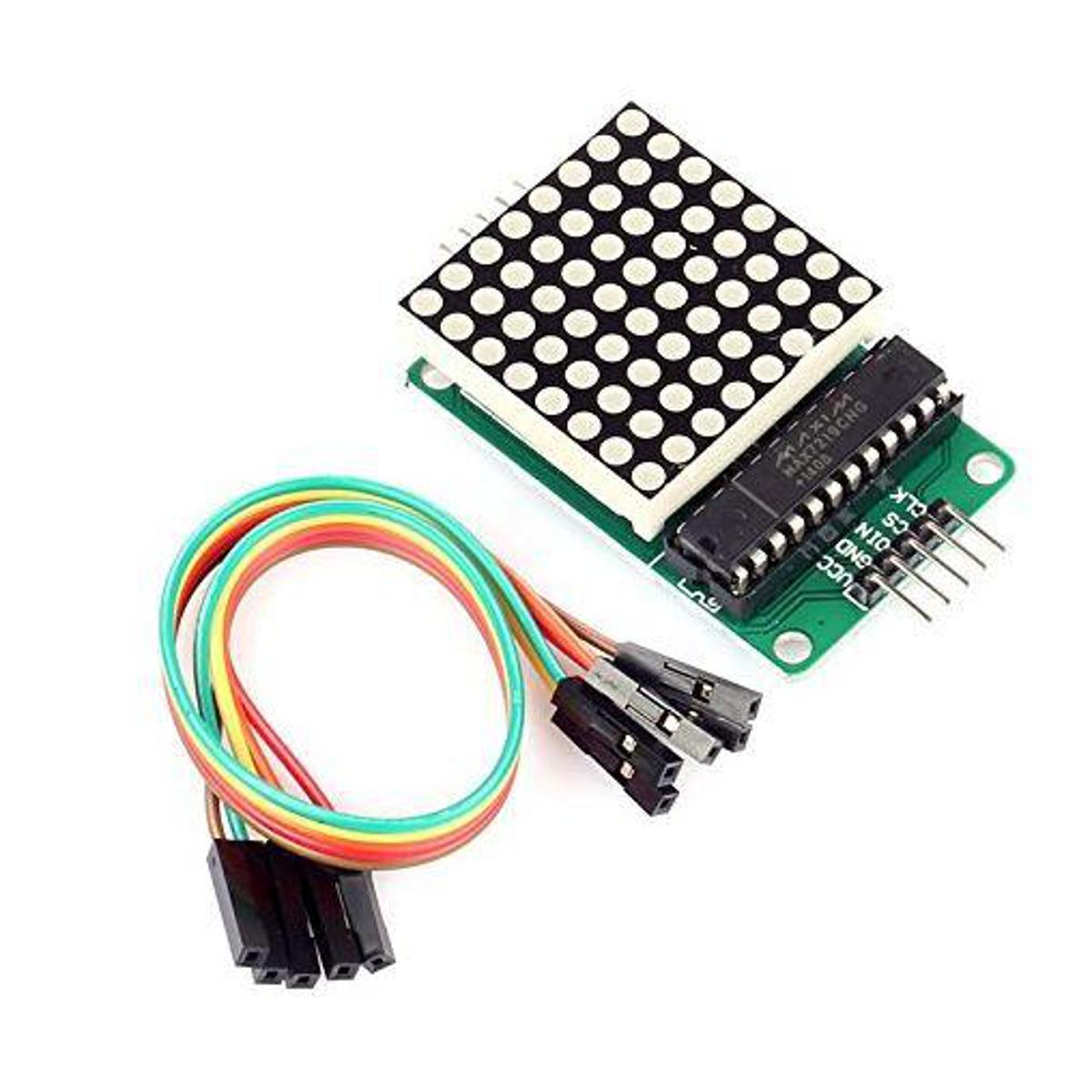 Picture of MAX7219 Red LED Dot Matrix Display Module MCU Control DIY Kit for Arduino