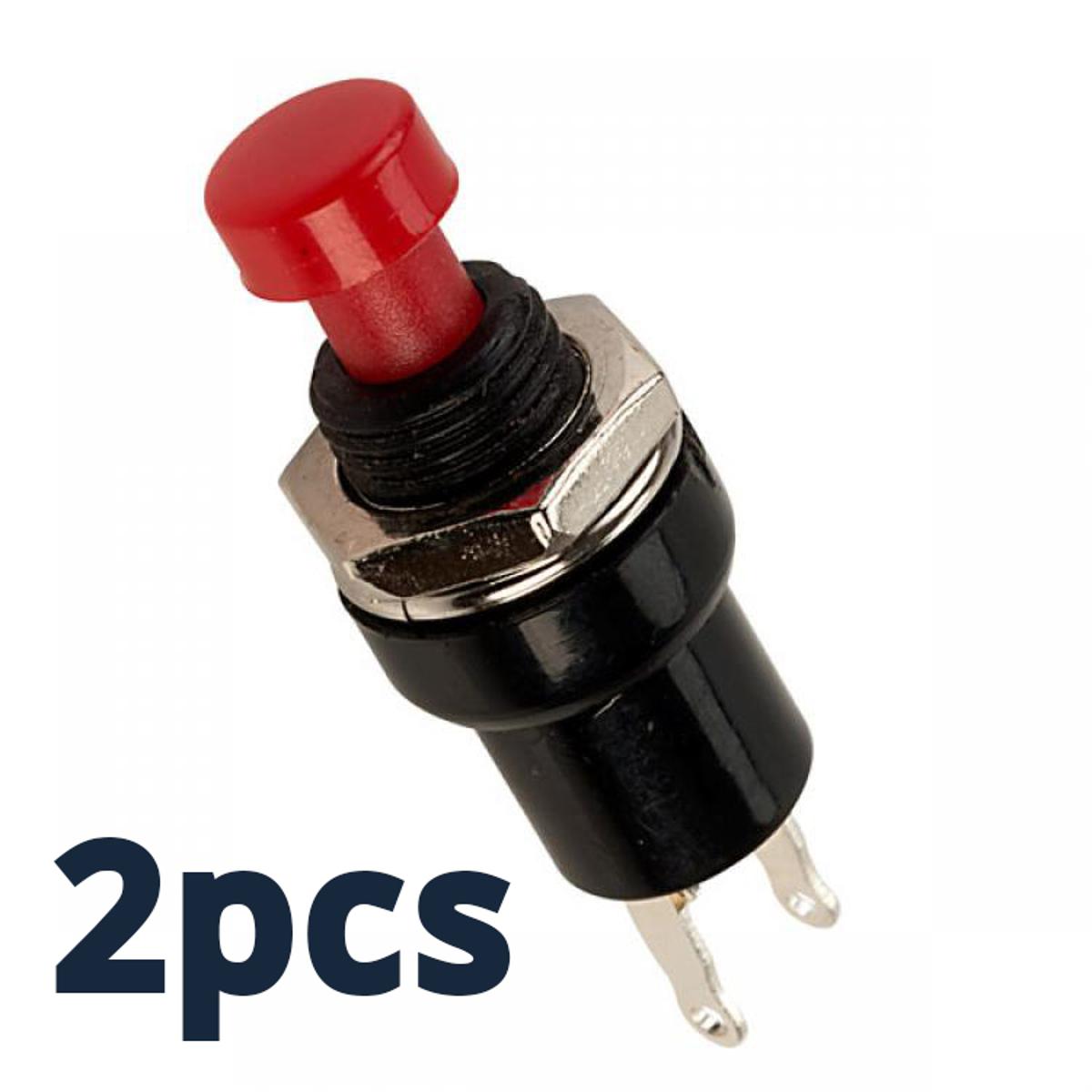 Picture of Push Switch, Red- 2 Pin- 2pcs
