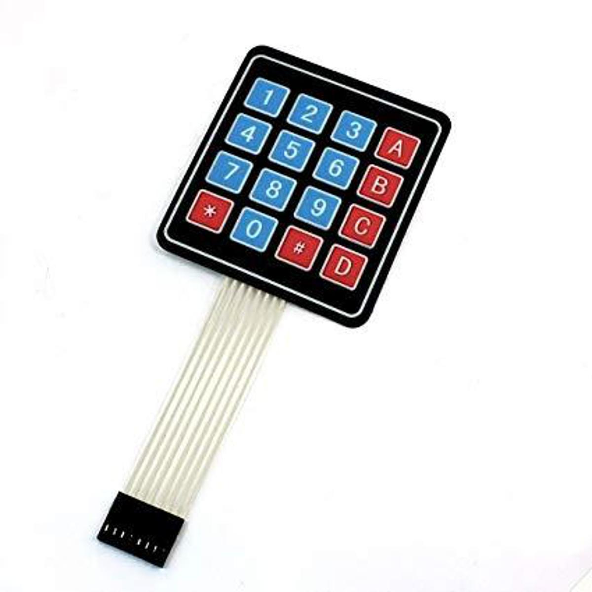 Picture of Flexible Matrix Keypad- 4X4 Flexible Matrix Keypad-4X4 Keypad for DIY Project
