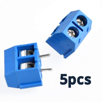 Picture of 2 Pin Plug-In Screw Terminal Block Connector- 5pcs Picture of 2 Pin Plug-In Screw Terminal Block Connector- 5pcs