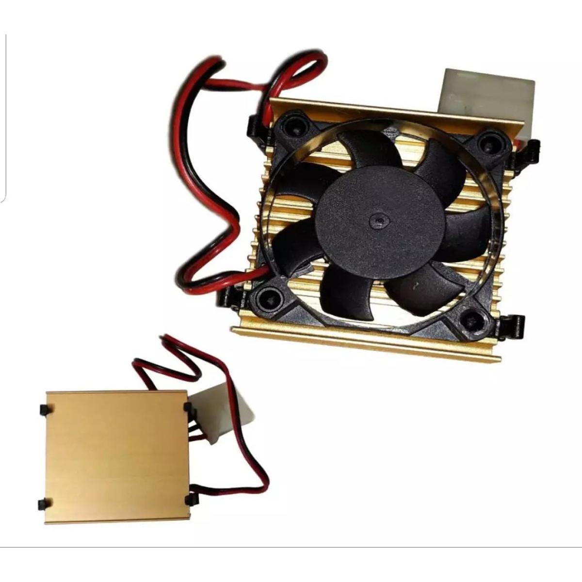 Picture of Heatsink With Cooling Fan, Thermostatic Cooler Fan, CPU Cooling Kit With Gold Heatsink Picture of Heatsink With Cooling Fan, Thermostatic Cooler Fan, CPU Cooling Kit With Gold Heatsink