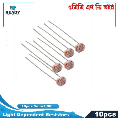 Picture of 10 Pieces of Light Dependent Resistors (LDR)