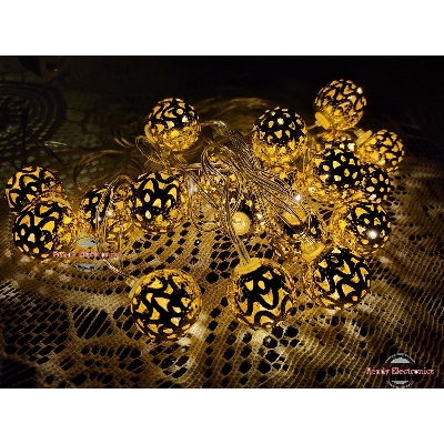 Picture of Fairy Decorative Lights- Round Shape - Golden, Decoration Light- 20 LED- 15 Feet