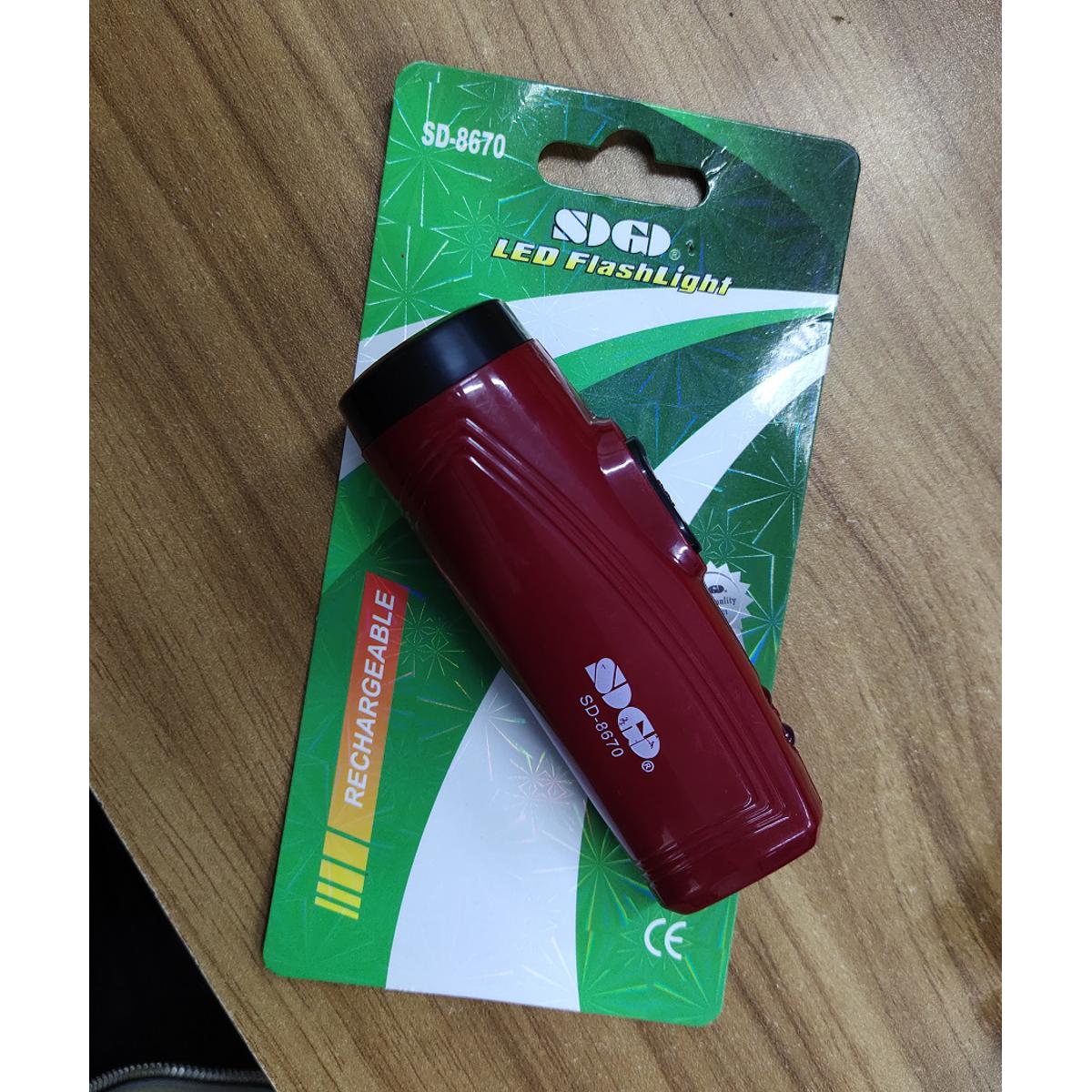 Picture of Super Bright Rechargeable Led Powerful Flashlight with UV Light, USB Charge System, Powred by 18650 Battery