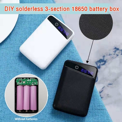 Picture of DIY Battery Charger Box for 3 x18650 Power Bank Battery Box Metal Body without battery