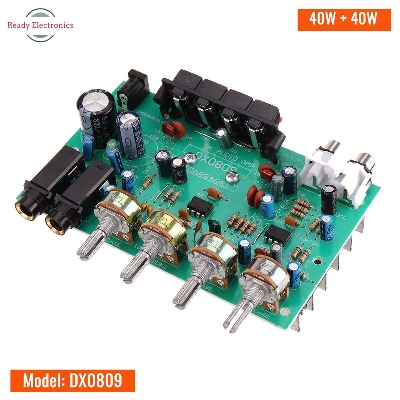 Picture of DX0809 Car Speaker Audio Amplifier Board Modified Circuit Stereo Receiver Module 40W + 40W Stereo Amplifier Board