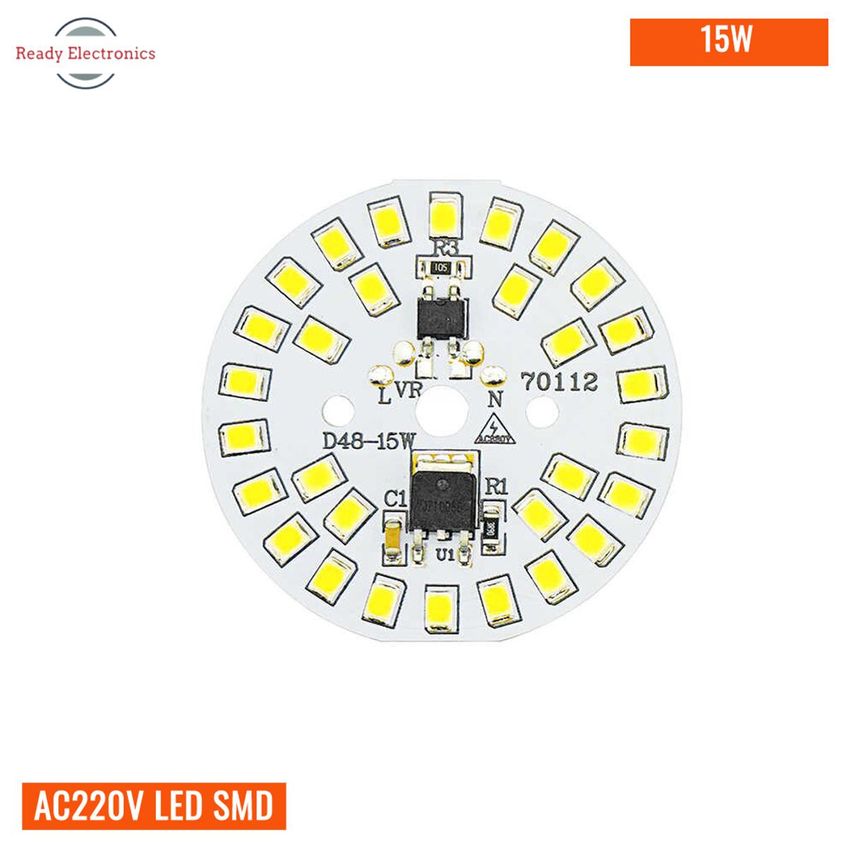 Picture of AC220V LED lamp plate 15W 44MM round No need driver Smart IC bulb lamp For DIY White LED Floodlight Spotlight 2835 PCB- 1pcs Picture of AC220V LED lamp plate 15W 44MM round No need driver Smart IC bulb lamp For DIY White LED Floodlight Spotlight 2835 PCB- 1pcs