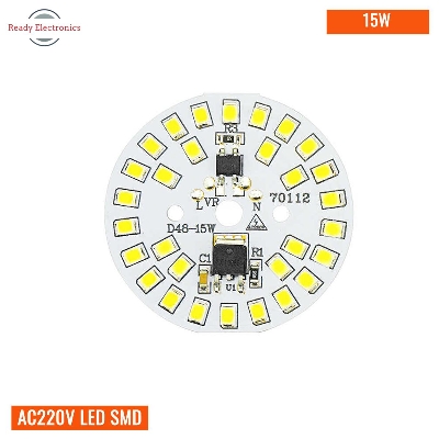 Picture of AC220V LED lamp plate 15W 44MM round No need driver Smart IC bulb lamp For DIY White LED Floodlight Spotlight 2835 PCB- 1pcs Picture of AC220V LED lamp plate 15W 44MM round No need driver Smart IC bulb lamp For DIY White LED Floodlight Spotlight 2835 PCB- 1pcs
