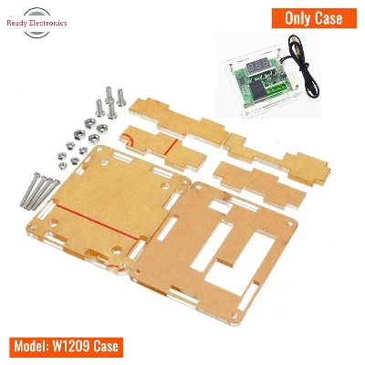 Picture of Clear Acrylic Case Shell Housing For W1209 Digital Led Dc 12V Temp Thermostat Temperature Control Switch Module Controller Board- Only Case