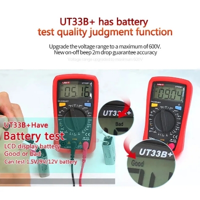 Picture of UNI-T UT33A+ Digital Pocket Multimeter Resistor Capacitor Diode Tester Backlight Auto Shutdown Picture of UNI-T UT33A+ Digital Pocket Multimeter Resistor Capacitor Diode Tester Backlight Auto Shutdown
