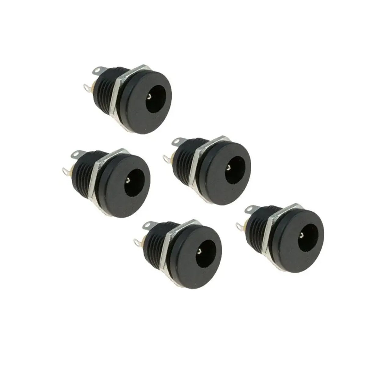 Picture of DC Male Jack and Female Socket Combo Pack - 2.1mm - Set of 10 | Convenient Power Connectors for Various Applications Picture of DC Male Jack and Female Socket Combo Pack - 2.1mm - Set of 10 | Convenient Power Connectors for Various Applications