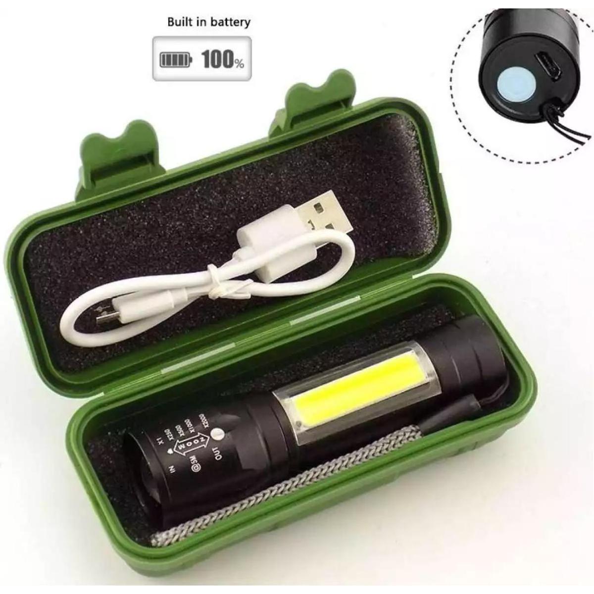 Picture of Telescopic Zoom Flash Light, Rechargeable LED Mini Torch Light Picture of Telescopic Zoom Flash Light, Rechargeable LED Mini Torch Light