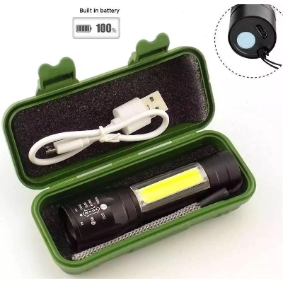 Picture of Telescopic Zoom Flash Light, Rechargeable LED Mini Torch Light Picture of Telescopic Zoom Flash Light, Rechargeable LED Mini Torch Light