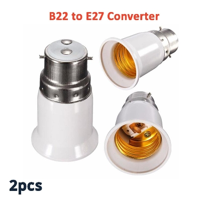 Picture of Bulb Base Socket Holder Converter- B22 To E27- 2pcs Picture of Bulb Base Socket Holder Converter- B22 To E27- 2pcs