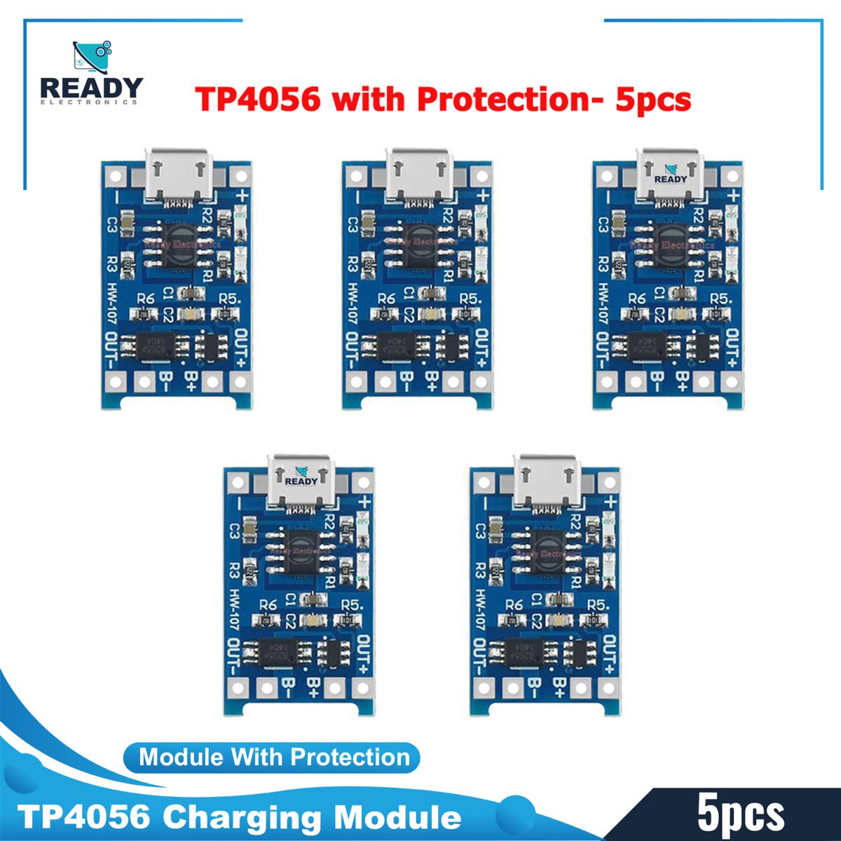 Picture of Tp4056 1A Battery Charging Module With Protection-Micro B Usb - Solar Panel - solar panel 100w Picture of Tp4056 1A Battery Charging Module With Protection-Micro B Usb - Solar Panel - solar panel 100w
