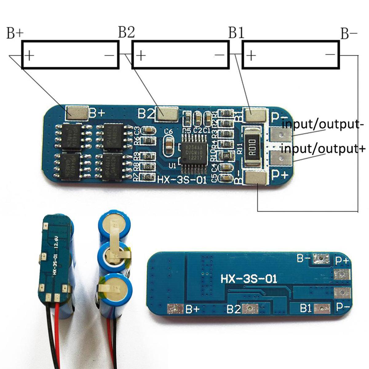 Picture of Empower Your Energy Solutions: 3S 12V 18650 10A BMS Charger Li-ion Lithium Battery Protection Board" Picture of Empower Your Energy Solutions: 3S 12V 18650 10A BMS Charger Li-ion Lithium Battery Protection Board"