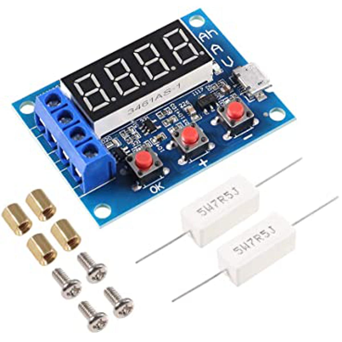 Picture of Zb2L3 Li-Ion Lithium Lead-Acid 1.5V-12V Battery Capacity Meter & Discharge Tester For 18650 Li-Ion Lithium Battery - Solar Panel - Power Bank Circuit