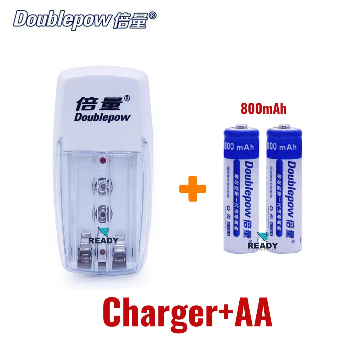 Picture of Battery Charger Combo DP-D01 Including 2 Unit Doublepow AA Size Rechargeable Battery