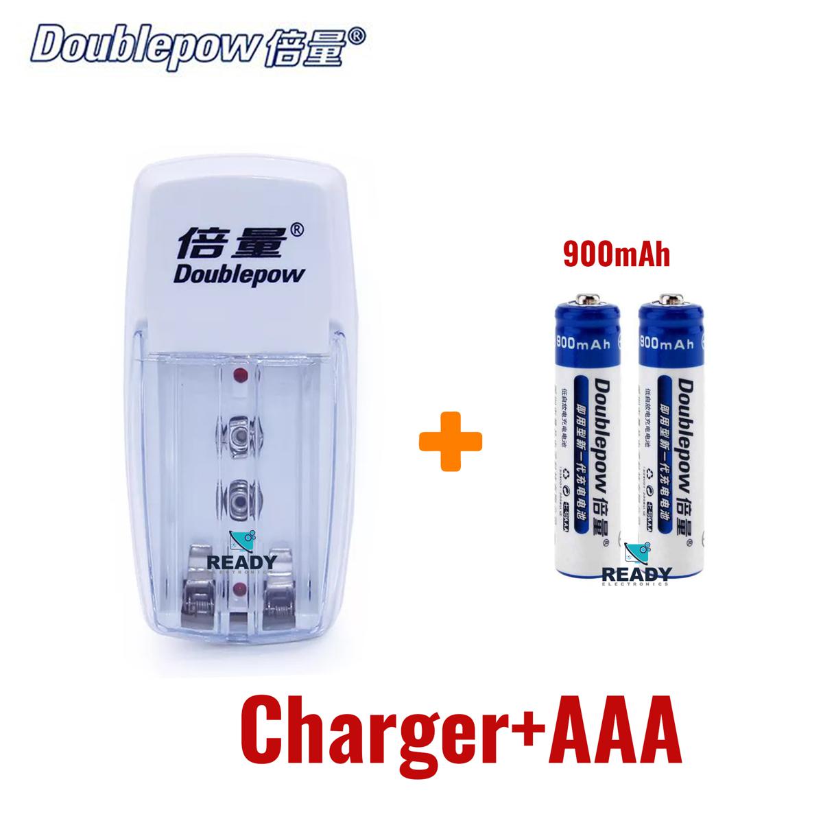 Picture of Battery Charger Combo DP-D01 Including 2 Unit Doublepow AAA Size Rechargeable Battery