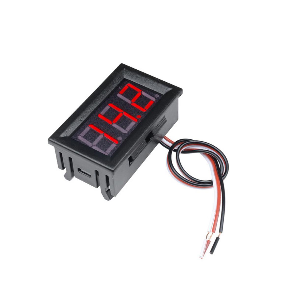 Picture of Red 0.56 inch Mini Digital Voltmeter DC 0-30V Voltage Panel Meter For 6V 12V Electromobile Motorcycle Car 3 Wires Picture of Red 0.56 inch Mini Digital Voltmeter DC 0-30V Voltage Panel Meter For 6V 12V Electromobile Motorcycle Car 3 Wires