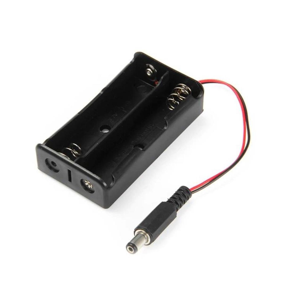 Picture of AA Battery Holder 2S with Barrel Jack Connector- 1set