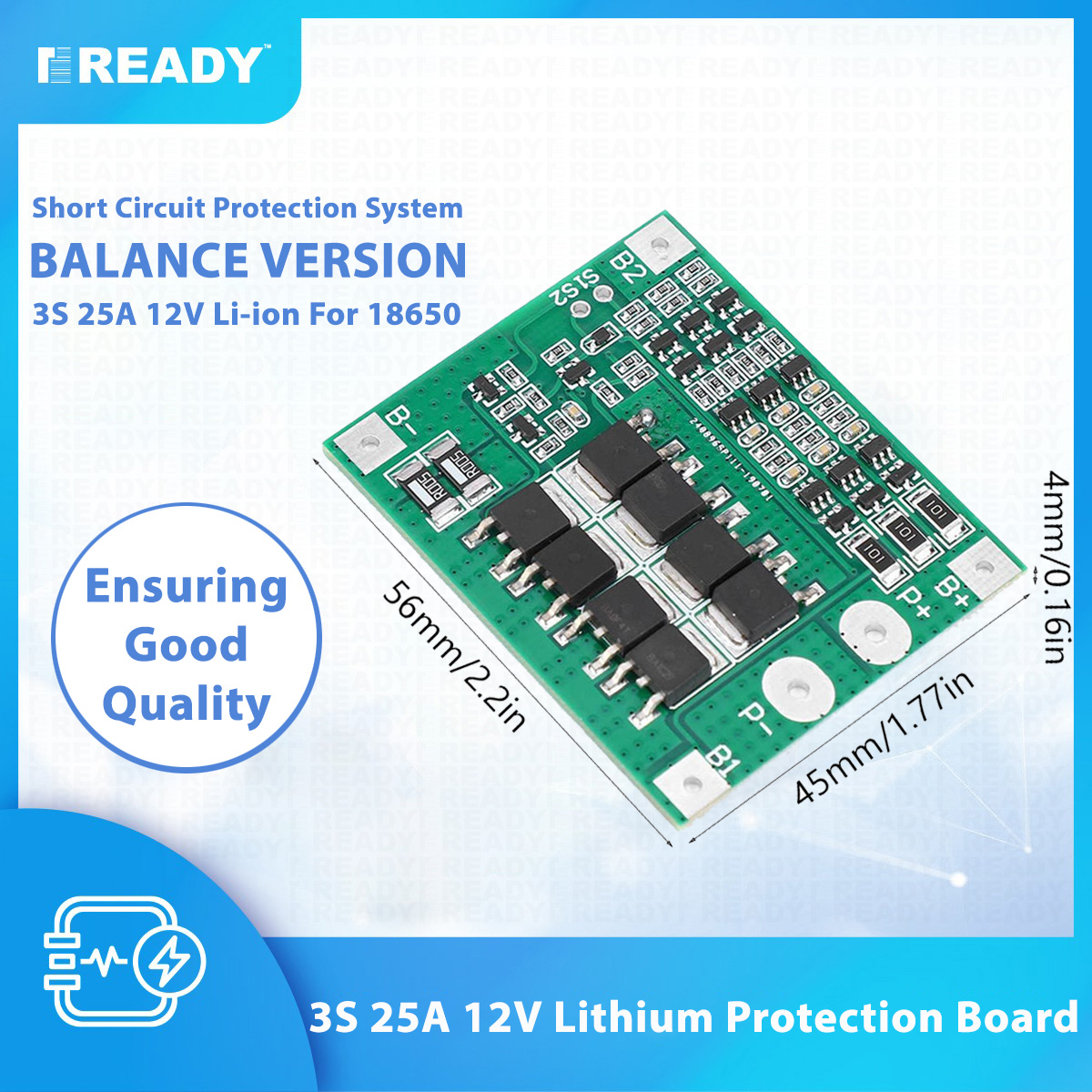 Picture of 3S 25A 18650 Lithium Battery BMS- 12V Picture of 3S 25A 18650 Lithium Battery BMS- 12V