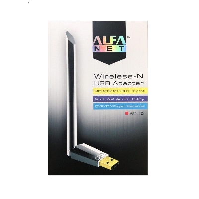 Picture of Alfa Net WiFi Fixed 3DBi Antenna Wireless-N USB Adapter- W115
