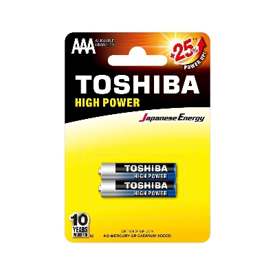 Picture of TOSHIBA 1.5V Carbon Zinc AAA Size Alkaline Battery- 2pcs Picture of TOSHIBA 1.5V Carbon Zinc AAA Size Alkaline Battery- 2pcs