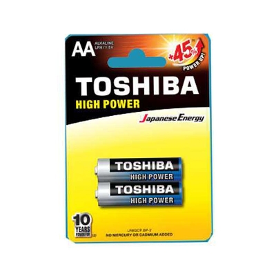 Picture of TOSHIBA 1.5V Carbon Zinc AA Size Alkaline Battery- 2pcs - Battery - Battery