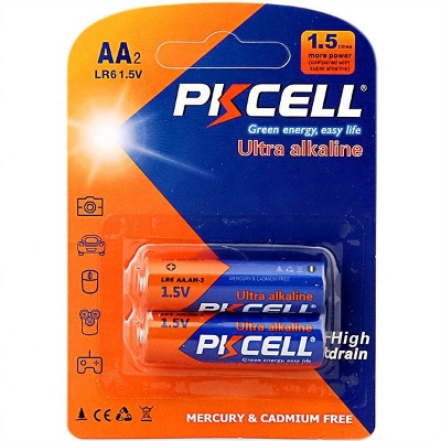 Picture of PKCELL AA Battery, Power flash lr6 AA alkaline battery no.5 dry cell battery- 2pcs