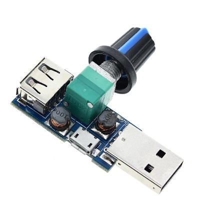 Picture of DC 4V-12V 5W XY-FS USB Fan Stepless Governor USB Fan Speed Controller Multi-Gear Auxiliary Cooling Tool Switch- DC