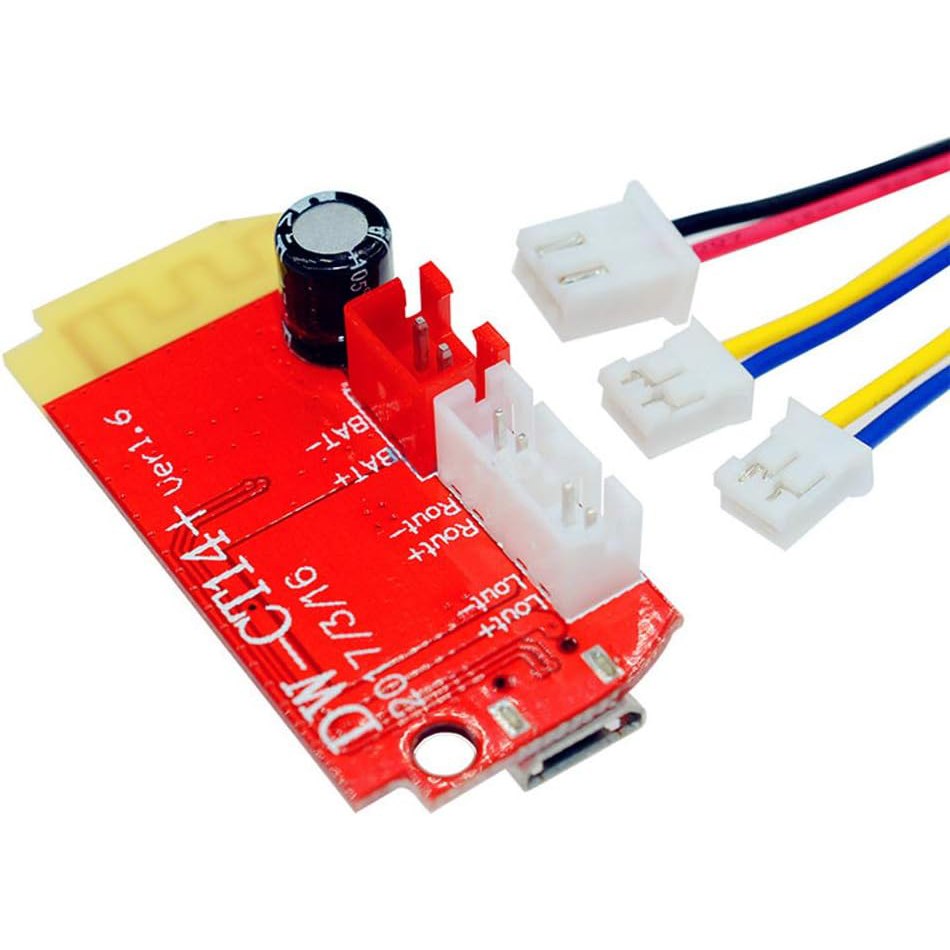 Picture of CT14 Bluetooth 4.2 5V 2A Mini Stereo Power Amplifier Board 5W+5W It features Bluetooth 4.2 connectivity for wireless streaming Picture of CT14 Bluetooth 4.2 5V 2A Mini Stereo Power Amplifier Board 5W+5W It features Bluetooth 4.2 connectivity for wireless streaming