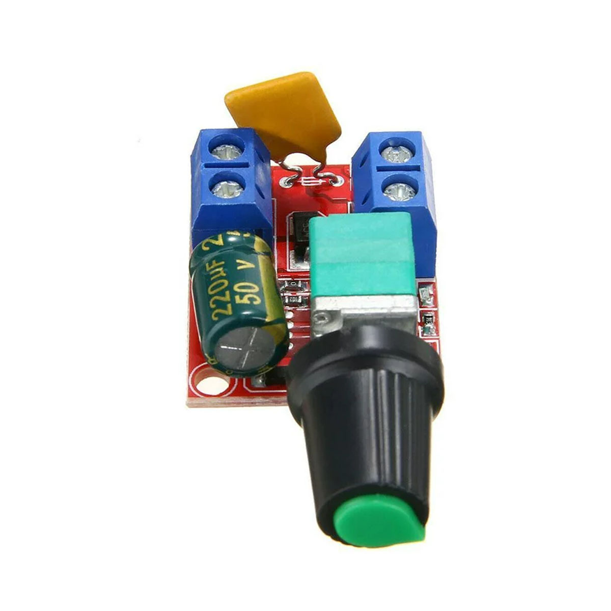 Picture of DC Motor PWM Speed Controller 3V-35V Speed Control Switch LED Dimmer-5 A - Easily Adjust and Control Motor Speed and LED Brightness - Reliable Picture of DC Motor PWM Speed Controller 3V-35V Speed Control Switch LED Dimmer-5 A - Easily Adjust and Control Motor Speed and LED Brightness - Reliable