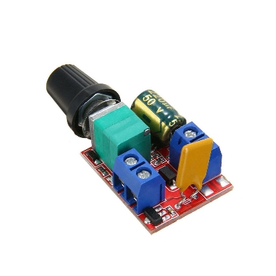 Picture of DC Motor PWM Speed Controller 3V-35V Speed Control Switch LED Dimmer-5 A - Easily Adjust and Control Motor Speed and LED Brightness - Reliable Picture of DC Motor PWM Speed Controller 3V-35V Speed Control Switch LED Dimmer-5 A - Easily Adjust and Control Motor Speed and LED Brightness - Reliable