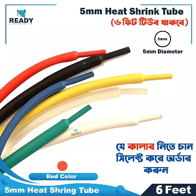 Picture of 5mm Heat Shrink Tube 3 Feet Heat Shrink Tubing Electrical Connection Wire Cable Wrap Waterproof Shrinkage Polyolefin Sleeve Kit Heat Shrink Tubes Picture of 5mm Heat Shrink Tube 3 Feet Heat Shrink Tubing Electrical Connection Wire Cable Wrap Waterproof Shrinkage Polyolefin Sleeve Kit Heat Shrink Tubes