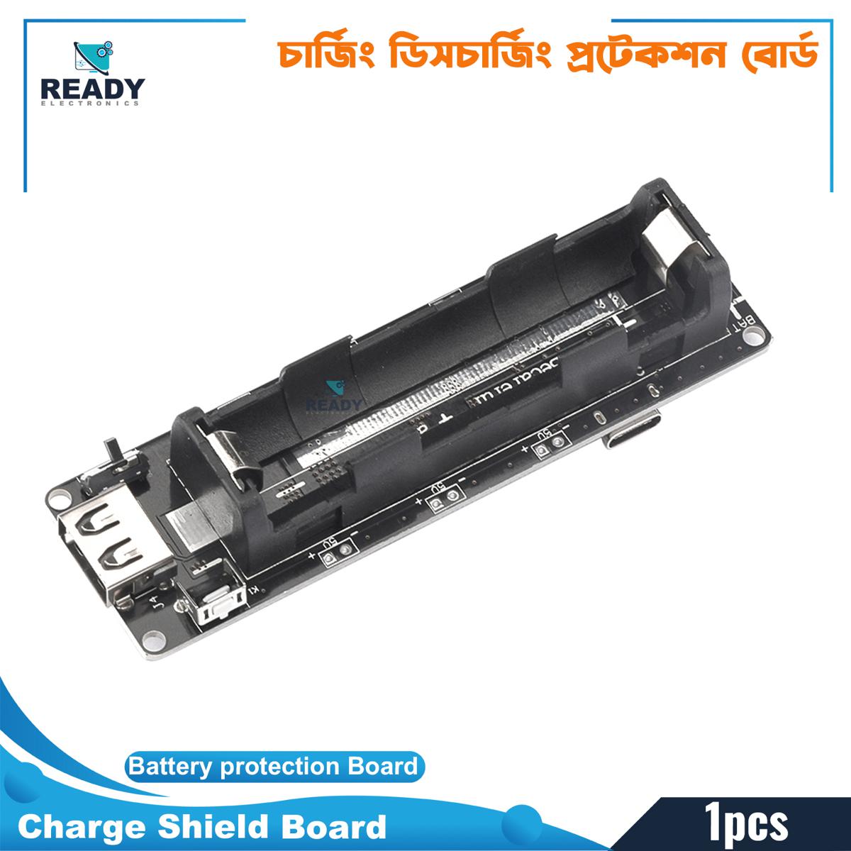 Picture of V3 USB Port Type-A USB 0.5A Charge ESP32 ESP32S Wemos Raspberry Pi 18650 Battery Charge Shield Board