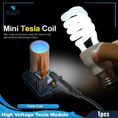 Picture of BD243 Mini Tesla Coil Electronics Module 9V-12V Assembled Picture of BD243 Mini Tesla Coil Electronics Module 9V-12V Assembled