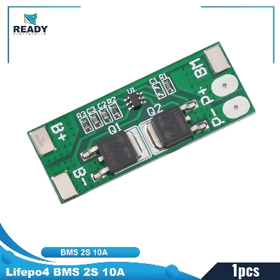Picture of Lifepo4 BMS 2S 10A 6.4V Battery Charge Protection Board MOS BMS PCM For Power Bank Cell Pack Charging Module Picture of Lifepo4 BMS 2S 10A 6.4V Battery Charge Protection Board MOS BMS PCM For Power Bank Cell Pack Charging Module