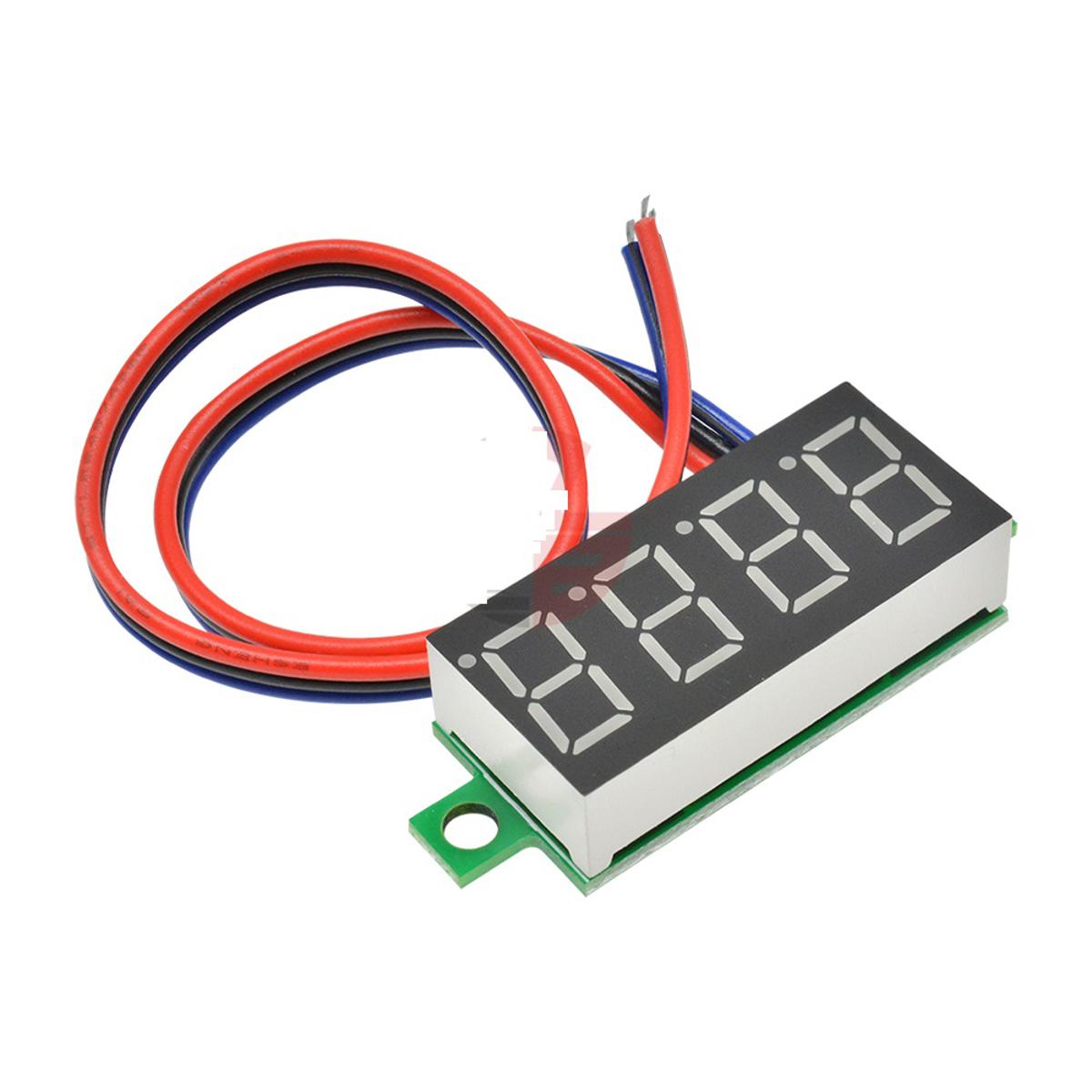 Picture of DC 0-100V 0.36" 0.36Inches Digital Voltmeter Panel 4 Digit Car Voltage Meter 12V 48V 60V Battery Capacity Tester Detector Tools