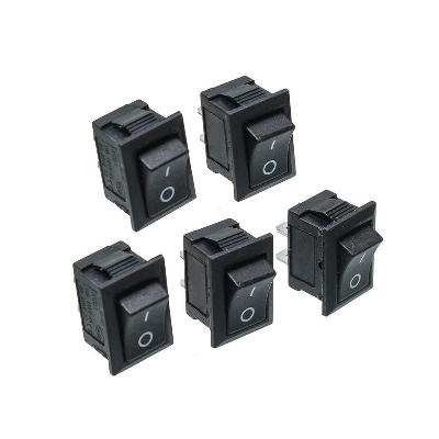 Picture of 5 pice 6a black colored micro rocker switch 3 pins 6a 250v 2 position SPDT on -boat rocker switch power rocker switch Picture of 5 pice 6a black colored micro rocker switch 3 pins 6a 250v 2 position SPDT on -boat rocker switch power rocker switch