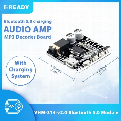 Picture of VHM-314-V2.0 Bluetooth 5.0 charging version audio receiver module MP3 amplifier 4.1 stereo Picture of VHM-314-V2.0 Bluetooth 5.0 charging version audio receiver module MP3 amplifier 4.1 stereo