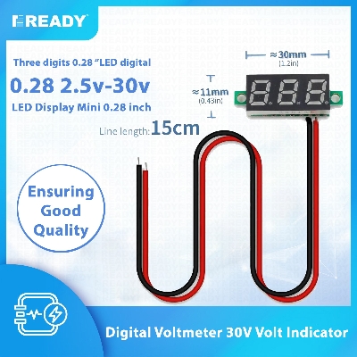 Picture of 0.28 Inch 2.5v-30v mini digital voltmeter voltage tester meter led screen electronic parts accessories digital voltmeter Picture of 0.28 Inch 2.5v-30v mini digital voltmeter voltage tester meter led screen electronic parts accessories digital voltmeter