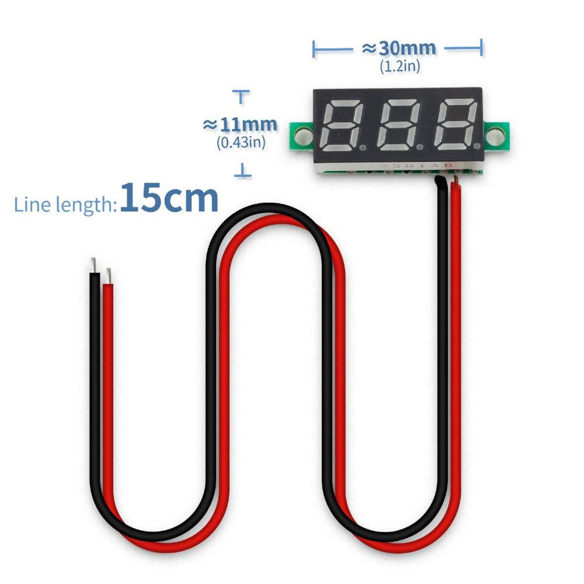 Picture of 0.28 Inch 2.5v-30v mini digital voltmeter voltage tester meter led screen electronic parts accessories digital voltmeter Picture of 0.28 Inch 2.5v-30v mini digital voltmeter voltage tester meter led screen electronic parts accessories digital voltmeter