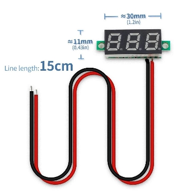 Picture of 0.28 Inch 2.5v-30v mini digital voltmeter voltage tester meter led screen electronic parts accessories digital voltmeter Picture of 0.28 Inch 2.5v-30v mini digital voltmeter voltage tester meter led screen electronic parts accessories digital voltmeter